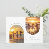 タイポグラフィArchフォトガレガーリーントネスビーチ写真 シーズンカード (スタンド正面)