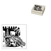 タイポグラフィB （バルセロナ：スペイン）スタンプ ラバースタンプ (押印)