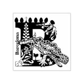 タイポグラフィB （バルセロナ：スペイン）スタンプ ラバースタンプ (インプリント)