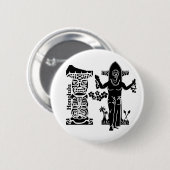 タイポグラフィH (ホノルル: 米国) 缶バッジ (正面&裏面)