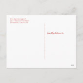 タイポグラフィHo Ho Holidayはがき – ベリー シーズンポストカード (裏面)