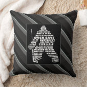 タイポグラフィHockey Goalie用語装飾用クッション クッション (ブランケット)