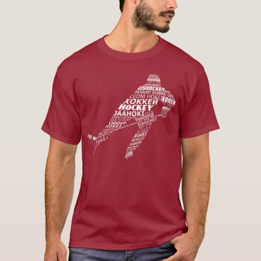 タイポグラフィHockey Languages Tシャツ (正面)