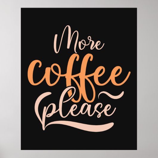 タイポグラフィtシャツデザイン ポスター (正面)