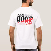 タイポグラフィTシャツデザイン Tシャツ (裏面)