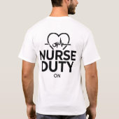 タイポグラフィTシャツデザイン Tシャツ (裏面)
