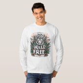 タイポグラフィTシャツ#Stayワイルド滞在フリー Tシャツ (正面フル)