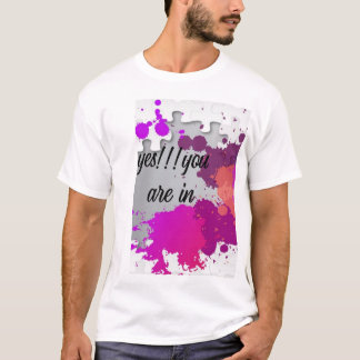 タイポグラフィTシャツ Yes You Are In Tシャツ