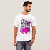 タイポグラフィTシャツ Yes You Are In Tシャツ (正面フル)
