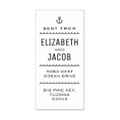 タイポ航海のリックカップルの差出人住所ラベル ラバースタンプ (インプリント)