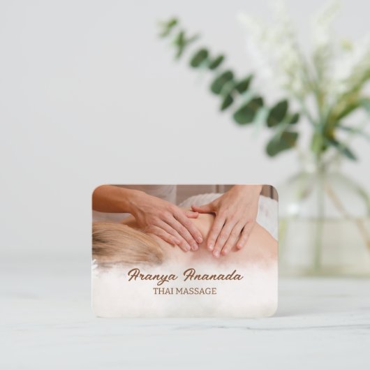 タイマッサージスパ 名刺 (スタンド正面)