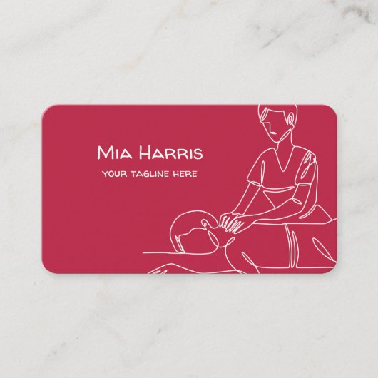 タイマッサージ名刺 名刺 (正面)