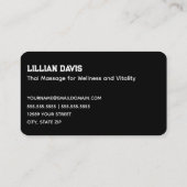 タイマッサージ 名刺 (裏面)