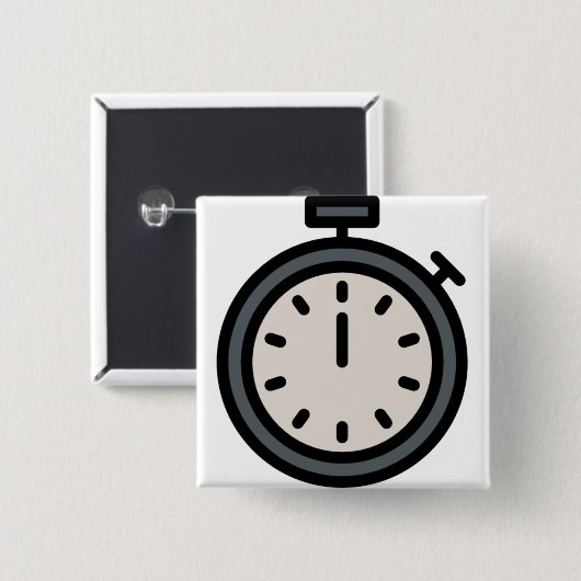 タイマー 缶バッジ (正面&裏面)