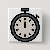 タイマー 缶バッジ (正面)