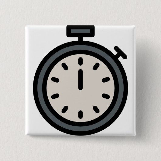 タイマー 缶バッジ (正面)