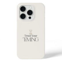 タイミングを信じてミニマリストモチベーショナルiPhoneケース