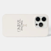 タイミングを信じてミニマリストモチベーショナルiPhoneケース Case-Mate iPhoneケース (裏面 (横))