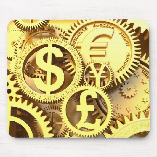 タイムのお金 マウスパッド (正面)