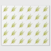 タイムのハーブ ボタニカルアート 水彩画 素朴な雰囲気 ラッピングペーパー (フラット)