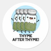 タイムの後おもしろいのタイム ラウンドシール (正面)