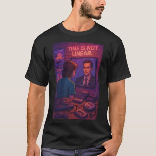 タイムは線形ではない-90年代-現在 Tシャツ (正面)