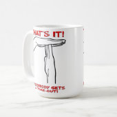 タイムアウトの面白いマグカップ コーヒーマグカップ (正面左)