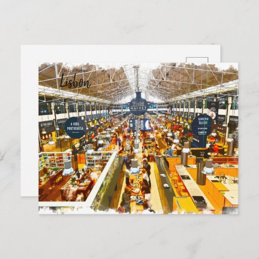 タイムアウトマーケットリスボンポルトガル ポストカード (正面/裏面)