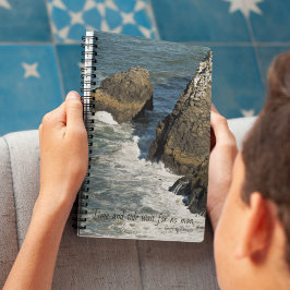 タイムアンドタイドチョーサー引用文ロッキーコーストライン ノートブック