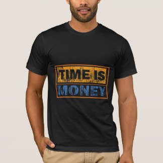 タイムイズマネーブラックグラフィックTシャツ Tシャツ