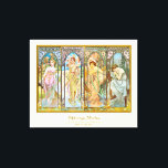 タイムオブザデイ – アルフォンスミュシャ キャンバスプリント<br><div class="desc">Time of the Day -ヴィンテージアールヌーボープリントby Alphonseミュシャ。アルフォンス・マリア・ミュシャ（1860年～1939年）はチェコのアールヌーボーの画家で装飾的な画家であ最高のり、そのスタイルと女性のイメージで知られる。絵画、イラスト、広告、デザインを数多く制作。</div>