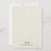 タイムオブヤーレ結婚式招待状 招待状 (裏面)