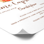 タイムカプセルかわいい小さな餃子の赤ちゃんシャワー ポスター (角)