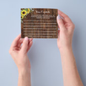 タイムカプセルアドバイスひまわりブライダルシャワーゲーム チラシ (手)