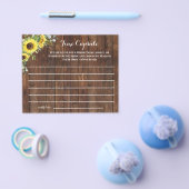 タイムカプセルアドバイスひまわりブライダルシャワーゲーム チラシ (シングル)