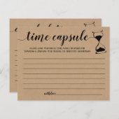 タイムカプセルアドバイスカップルは英語をシャワースペインの (正面/裏面)