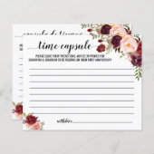 タイムカプセルアドバイスカップルは英語をシャワースペインの (正面/裏面)