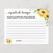 タイムカプセルアドバイスカップルは英語をシャワースペインの (裏面)