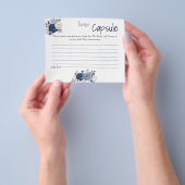 タイムカプセルアドバイスカップルブライダルシャワーカードフライ チラシ (手)