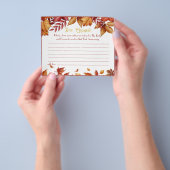 タイムカプセルアドバイスカップルブライダルシャワーカードフライ チラシ (手)