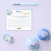 タイムカプセルアドバイスカップルブライダルシャワーカードフライ チラシ (シングル)