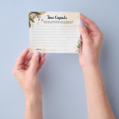 タイムカプセルアドバイスクリスマスブライダルシャワーカードF チラシ (手)