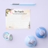 タイムカプセルアドバイスクリスマスブライダルシャワーカードF チラシ (シングル)