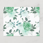 タイムカプセルアドバイスグリーンバラブライダルシャワーカード チラシ (裏面)