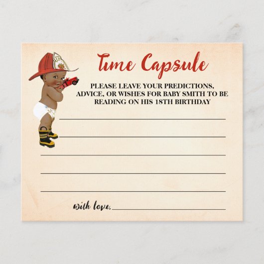 タイムカプセルアドバイスベビーオウム消防士シャワー チラシ (正面)