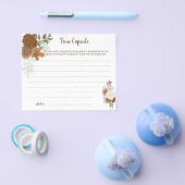 タイムカプセルアドバイスボホーオータムブライダルシャワーカード チラシ (シングル)