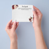 タイムカプセルアドバイスマルサラブライダルシャワーカード チラシ (手)