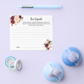 タイムカプセルアドバイスマルサラブライダルシャワーカード チラシ (シングル)