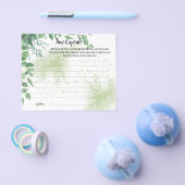 タイムカプセルアドバイスユーカリブライダルシャワーカード チラシ (シングル)