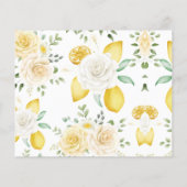 タイムカプセルアドバイスレモン&バラブライダルシャワーカード チラシ (裏面)